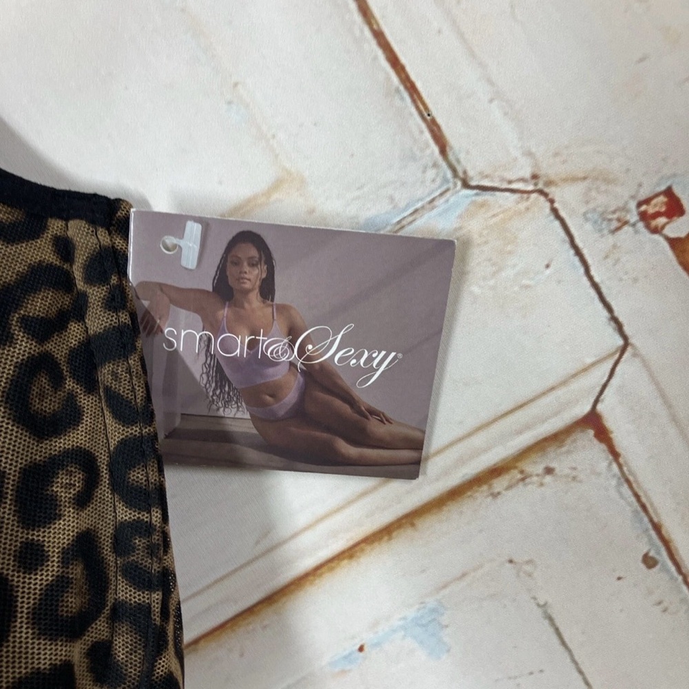 Leopard Print Bra - Brown - Picture 4 of 6